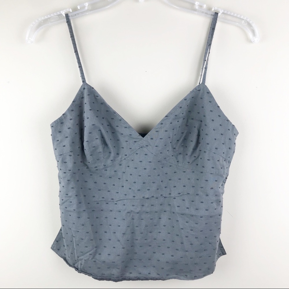 J. Crew Gray Textured Crop Top